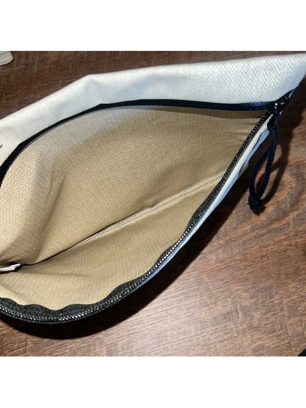 Hermes Bain Herringbone Pouch